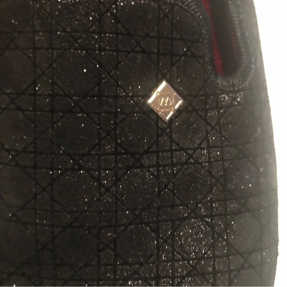 La Milano emerson Men's Slip On Black Velour Dress Shoes sz 10.5